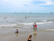 Bathers And Boats - Keppel Bay Was A Busy Place On Australia Day-gallery
